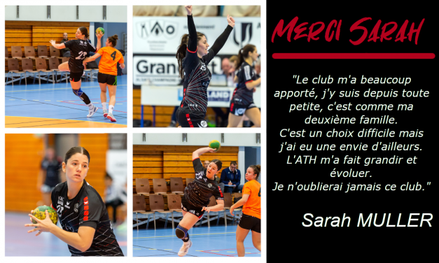 DEPART : SARAH MULLER